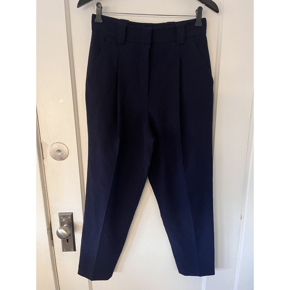 Womens A.L.C Navy Blue Trouser Pants Sz 4
